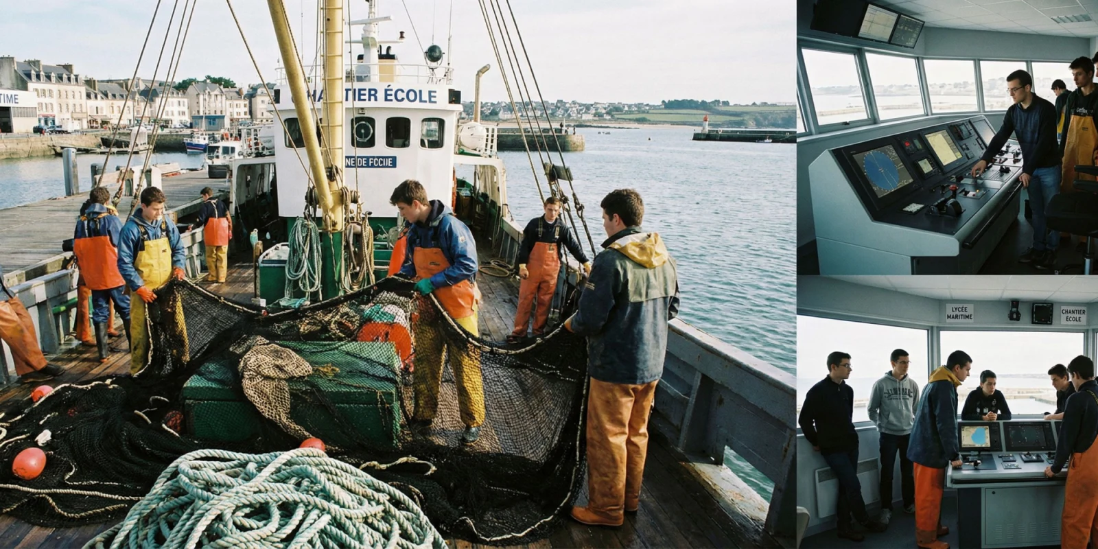 Quotidien en Bac Pro CGEM Pêche : Cours, Navigation et Stages en Mer