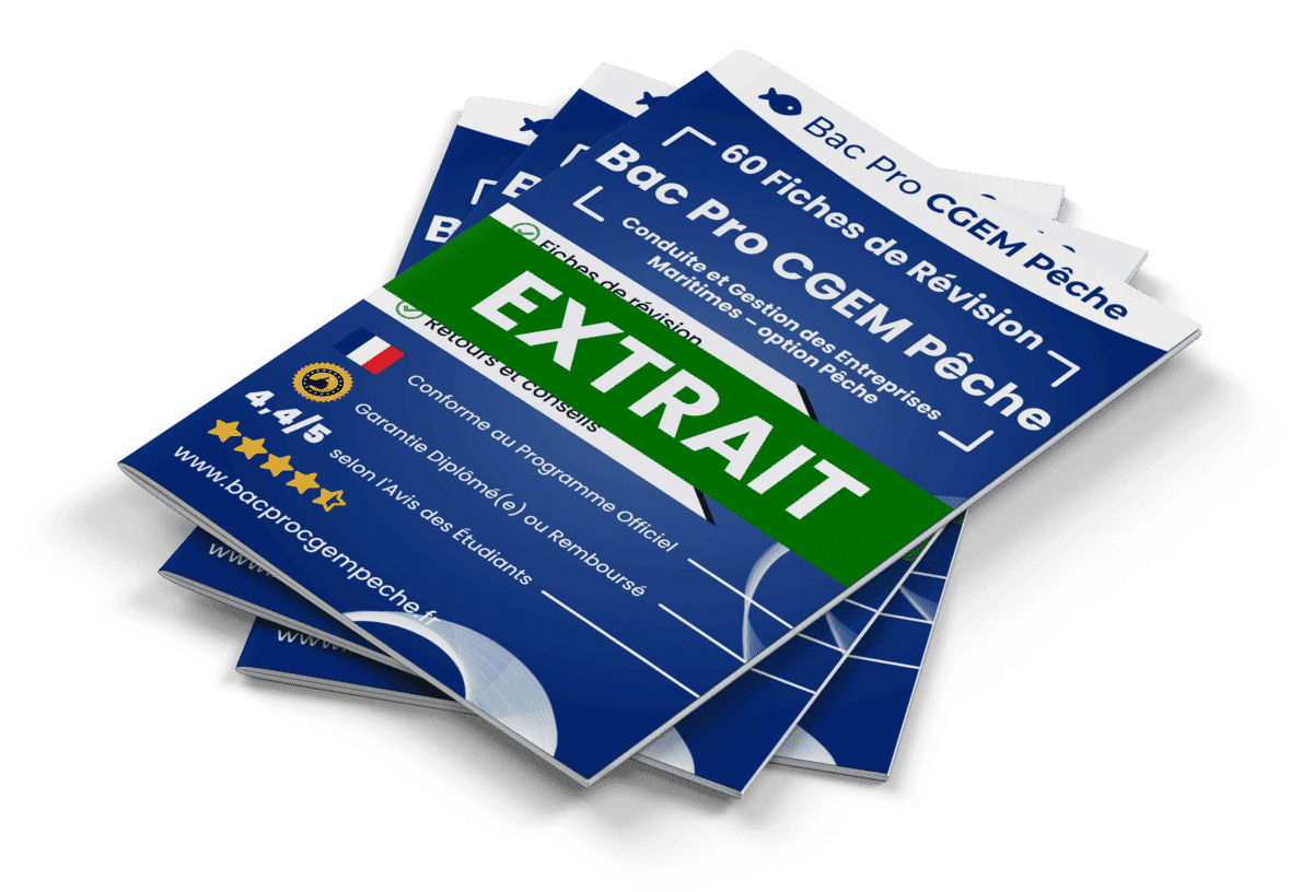 15 Fiches Révision gratuites Bac Pro CGEM Pêche